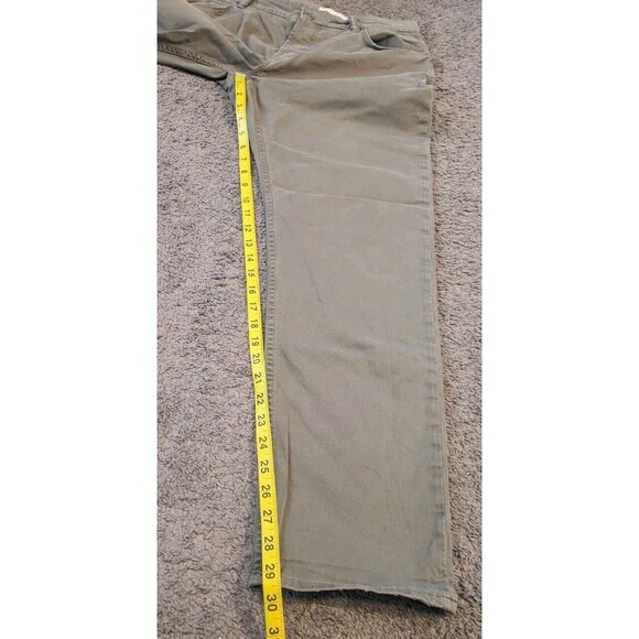 Men's AllSaints Carter Twill Beech Green Button Fly Jeans Size 33x29 - Picture 7 of 8